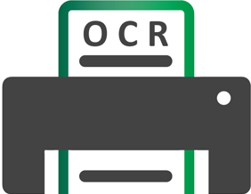 How does a high-speed scanner recognize text in Word using OCR